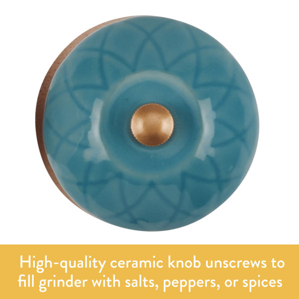 Ayesha Curry Parawood Salt Cellar With Lid - 4 Inch Natural Wood Salt Box